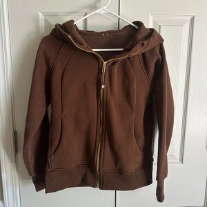 Brown Hoodie Jacket